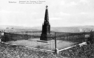 The Prussian Memorial at Plancenoit, Commemorative Postcard, c.1912